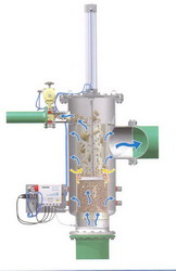 Rückspülung im Bernoullifilter